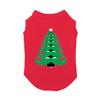 Mustache Christmas Tree Dog Shirt Christmas Outfit (X-Small, Red) view 2