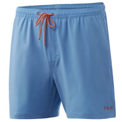 HUK mens Volley 5.5" Short | Elastic Waist Quick-dry Shorts Swim Trunks, Baltic Sea, XX-Large US