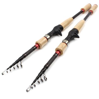 2. 1M 2.4M 2.7M. Lure Rod Carbon Wood Handle Spinning Fishing Rod, M Power Fishing Lure 10-25G Ultra-Light Fishing Rod Travel Rod Trout Rod Surf Fishing ZYHYD (Size : 2.4m)
