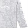 HUK Kids' Standard Pursuit Long Sleeve Sun Protecting Fishing Shirt, Running Lakes-Overcast Grey, Small view 4
