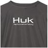 HUK Kids' Standard Pursuit Long Sleeve Sun Protecting Fishing Shirt, Volcanic Ash, Small view 4