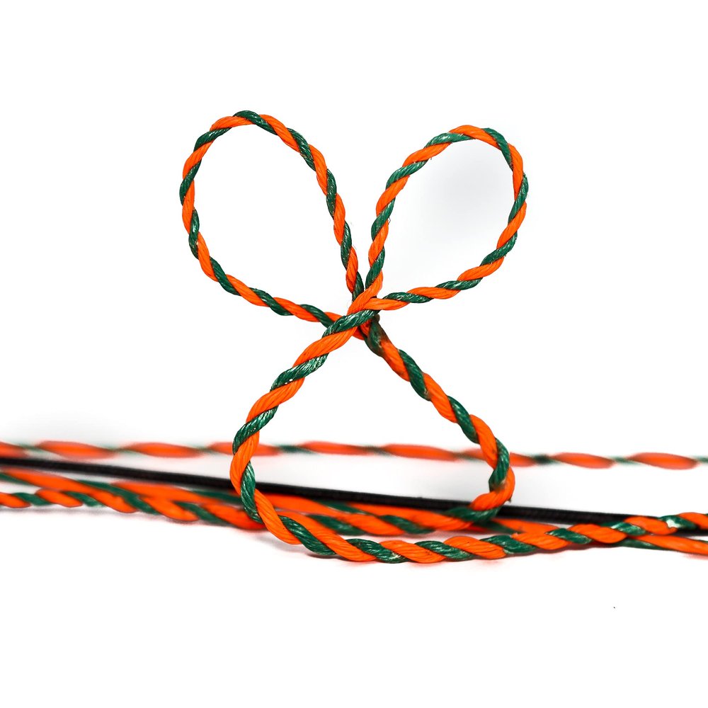 Shatterproof Archery D-97 Recurve Bowstring (Orange/Green, 60" Actual Bowstring Length)