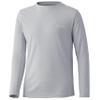 HUK Kids' Standard Icon X Long-Sleeve Shirt with Sun Protection, Oyster, Small view 1