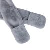 Kids Winter Hat Scarf Mittens 3 in 1 Faux Fur Hat Hooded Scarf Earflap Cap Neck Warmer Fuzzy Hoodie Ski Snow Cap Gloves Set view 3