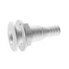 ihreesy 5/8 Inch Thru-Hull Connector,ABS Plastic Straight Thru-Hull Connector Fitting Boat Transom Drain Tube White Thru Hull Fittings Boat Drain Pipe Accessories view 4