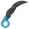 CRKT Provoke Blue Metallic: Morphing Karambit, Plain Edge Blade, Kinematic, Grivory, Low Profile Pocket Clip, 4041B view 1