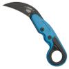 CRKT Provoke Blue Metallic: Morphing Karambit, Plain Edge Blade, Kinematic, Grivory, Low Profile Pocket Clip, 4041B view 2