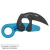CRKT Provoke Blue Metallic: Morphing Karambit, Plain Edge Blade, Kinematic, Grivory, Low Profile Pocket Clip, 4041B view 3