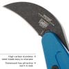 CRKT Provoke Blue Metallic: Morphing Karambit, Plain Edge Blade, Kinematic, Grivory, Low Profile Pocket Clip, 4041B view 4