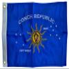 12" x 18" Conch Republic Boat/Bike/RV/Golf Cart Double-Sided Embroidered Flags from Key West, Florida view 1