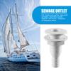 ihreesy 3/4 Inch Thru-Hull Connector,ABS Plastic Straight Thru-Hull Connector Fitting Boat Transom Drain Tube White Thru Hull Fittings Boat Drain Pipe Accessories view 2