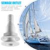 ihreesy 3/4 Inch Thru-Hull Connector,ABS Plastic Straight Thru-Hull Connector Fitting Boat Transom Drain Tube White Thru Hull Fittings Boat Drain Pipe Accessories view 4