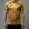 Arcarius Men's Pro Soccer Jersey  Moisture Wicking Match or Goalie Uniform (Gold/Black, Large) view 2