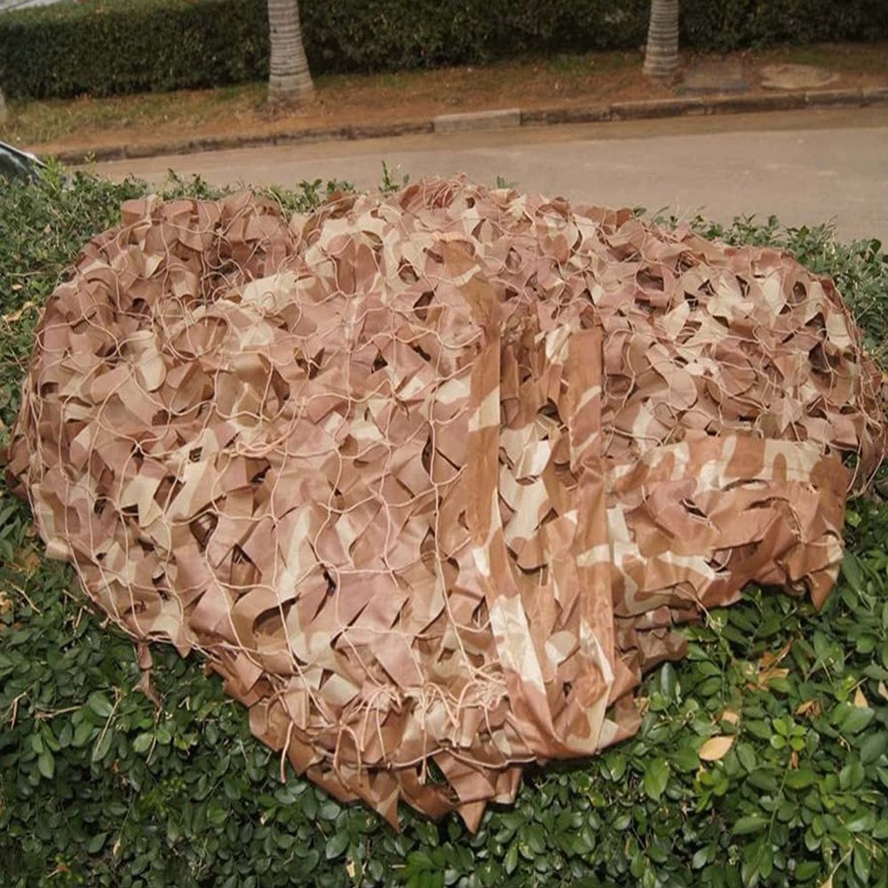 TTOOD Desert Camo Netting Camouflage Netting, Sunscreen Nets for Military Game, Hunting Shooting, Sunshade, Camping Hide 3m,4m,5m,6m,7m,8m,9m