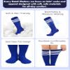 American Trends Toddler Girl Socks Knee High Tube Baseball Football Long Sports Soccer Socks for Child Girls 3 Pack White view 3