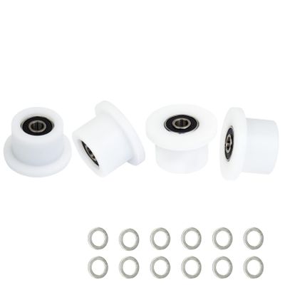 Total Gym Wheels/Rollers Replacement for Models 1000 1100, 1400, 1500, 1600, 1700, 1800, 1900, Achiever, Force, Gold, Max, Platinum, Platinum Plus, Pro, Supra, Supreme, Ultima, Ultra, XLI (4Pack)