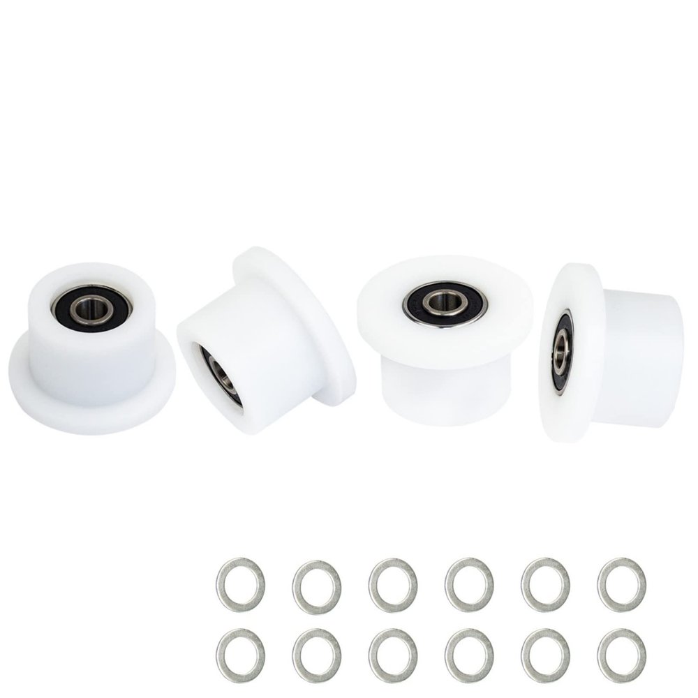 Total Gym Wheels/Rollers Replacement for Models 1000 1100, 1400, 1500, 1600, 1700, 1800, 1900, Achiever, Force, Gold, Max, Platinum, Platinum Plus, Pro, Supra, Supreme, Ultima, Ultra, XLI (4Pack)