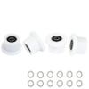 Total Gym Wheels/Rollers Replacement for Models 1000 1100, 1400, 1500, 1600, 1700, 1800, 1900, Achiever, Force, Gold, Max, Platinum, Platinum Plus, Pro, Supra, Supreme, Ultima, Ultra, XLI (4Pack) view 1
