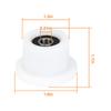 Total Gym Wheels/Rollers Replacement for Models 1000 1100, 1400, 1500, 1600, 1700, 1800, 1900, Achiever, Force, Gold, Max, Platinum, Platinum Plus, Pro, Supra, Supreme, Ultima, Ultra, XLI (4Pack) view 2