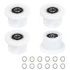 Total Gym Wheels/Rollers Replacement for Models 1000 1100, 1400, 1500, 1600, 1700, 1800, 1900, Achiever, Force, Gold, Max, Platinum, Platinum Plus, Pro, Supra, Supreme, Ultima, Ultra, XLI (4Pack) view 4