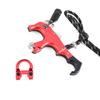 AMEYXGS Archery Compound Release Aids 3/4 Fingers Automatic Bow Release Trigger Thumb Release with Metal D Loop for Compound Bow Accessory (Red) view 1