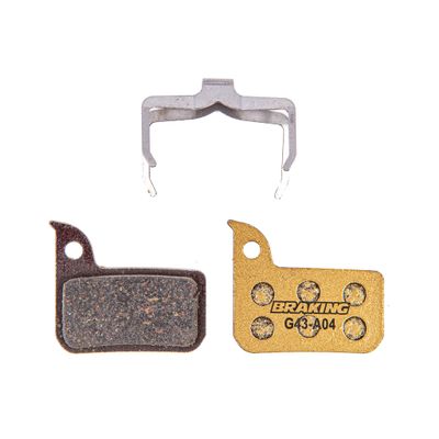 Braking Italy P20 Carbo-Metallic Bicycle Brake Pad - Sram Red Force/Red Hydraulic/Level Ultimate tml/Rival/S 700 - Black, Metal (Sintered)
