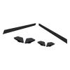 Millersawp Mercenary Asian Fit OO9424F Replacement Rubber Kits Compatible with Oakley Sunglasses-Black view 1