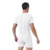 Manyakai Men's One Piece Athletic Bodysuit Button Down Leotard Shirt Gymnastic Jumpsuit Biketard Rompers White XX-Large view 2