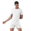 Manyakai Men's One Piece Athletic Bodysuit Button Down Leotard Shirt Gymnastic Jumpsuit Biketard Rompers White XX-Large view 3