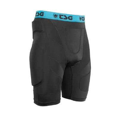 TSG - Crash Pant A Protective Shorts Gear Guard for Snowboard, Skate, and Ski - 3D Protection for Hip and Tailbone - Fits Men and Women - Black, X-Small