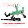 AMEYXGS Archery Compound Release Aids 3/4 Fingers Automatic Bow Release Trigger Thumb Release with Metal D Loop for Compound Bow Accessory (Green) view 4