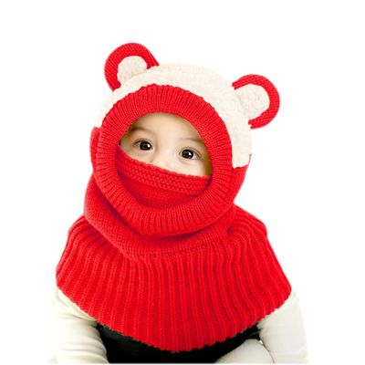Baby Girls Boys Winter Hat Scarf Earflap Hood Scarves Skull Caps