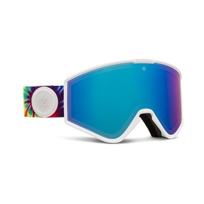 Electric - Kleveland.S, Snow Goggles, Tie Dye Frame, Blue Chrome Lens