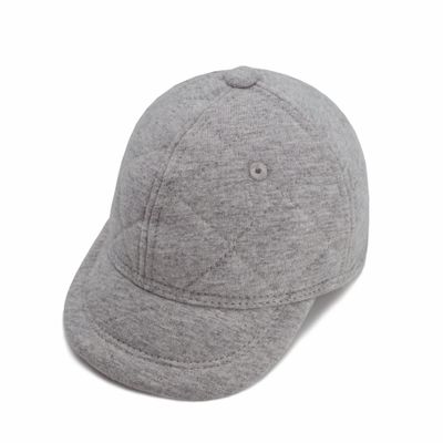 Keepersheep Baby Sun Hat 0-24M Multi-Size|Cotton Soft Brim Baseball Cap|Newborn Toddler Boys & Girls Outdoor (US, Age, 12 Months, 18 Months, Quilted Grey-New Size)