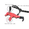 SHARROW Archery Compound Bow Thumb Release Trigger 3&4 Finger Grip Adjustable Archery Release Aids with Metal D Loop (Red) view 3