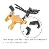 SHARROW Archery Compound Bow Thumb Release Trigger 3&4 Finger Grip Adjustable Archery Release Aids with Metal D Loop (Red) view 4