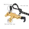 SHARROW Archery Compound Bow Thumb Release Trigger 3&4 Finger Grip Adjustable Archery Release Aids with Metal D Loop (Gold) view 3