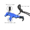 SHARROW Archery Compound Bow Thumb Release Trigger 3&4 Finger Grip Adjustable Archery Release Aids with Metal D Loop (Blue) view 3