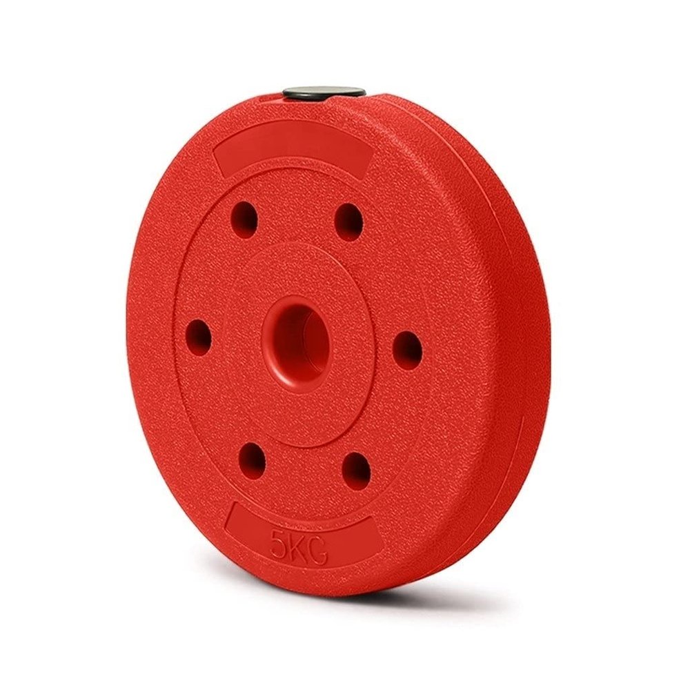 YKHB Color Weight Plates,1 in Barbell Plates,Home Gym Bumper Plates,Suitable for Weightlifting and Fitness Training-2 Pieces (Size : 5kg/11lbs2)