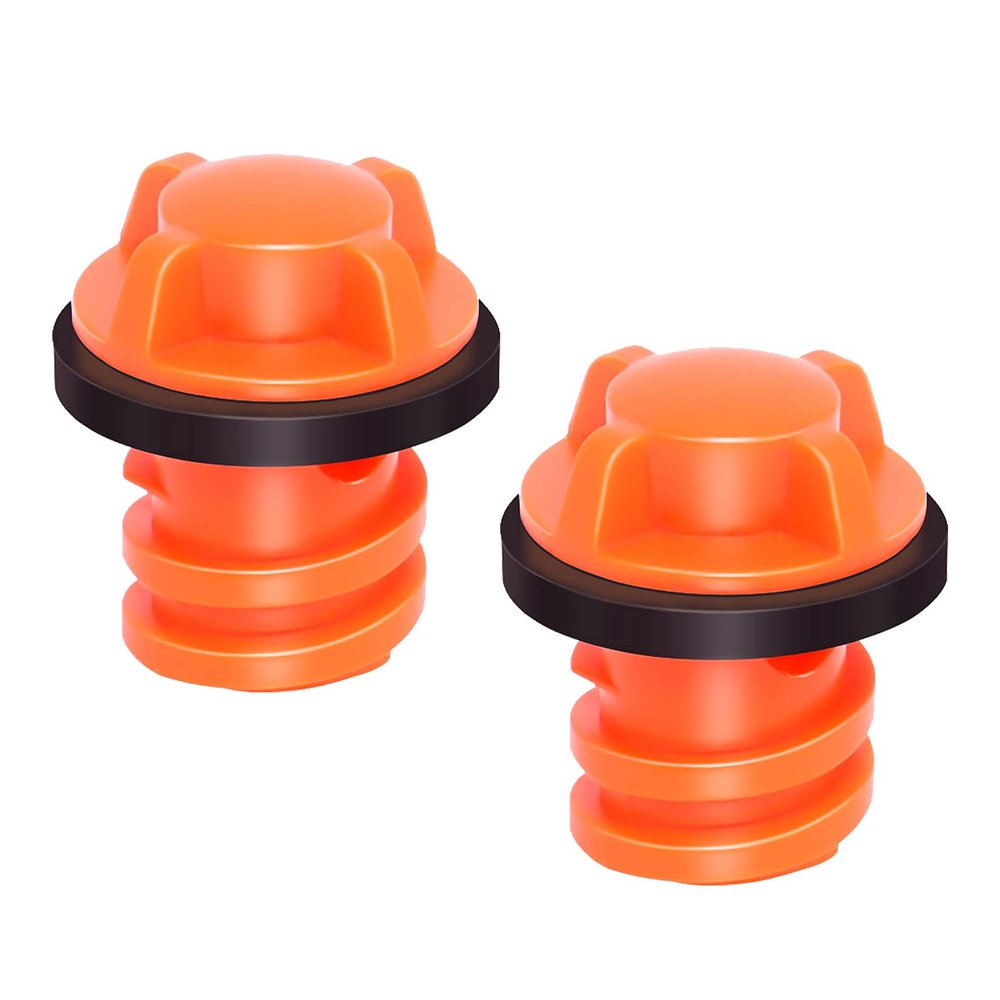 2pcs Cooler Drain Plugs Replacement Compatible with Yeti/Rtic Cooler 20 35 45 65 110,Small Drain Plugs with Leak-Proof Design, Orange