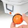 2pcs Cooler Drain Plugs Replacement Compatible with Yeti/Rtic Cooler 20 35 45 65 110,Small Drain Plugs with Leak-Proof Design, Orange view 3