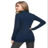 LE VONFORT Womens Turtle Neck Thermals Layering Slim Fit High Neck Undershirts Sapphire Large view 2