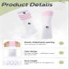 Zando Kid Soccer Socks Three Stripe Knee High Youth Softball Baseball Tube Compression Athletic Socks Children Halloween Cosplay for Boys Baby Girls Stockings 1 Pairs White Pink 4-6 Years view 4