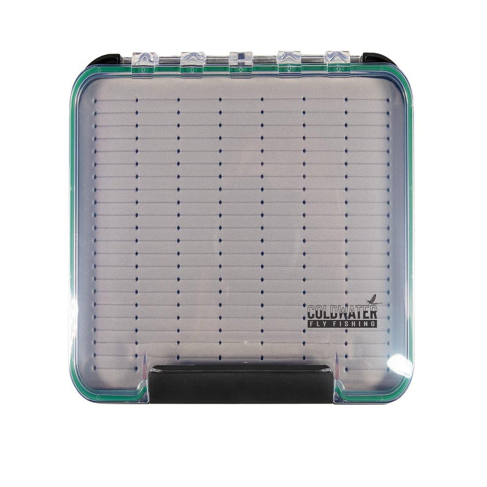 COLDWATER FLY FISHING Double Sided Fly Fishing Box - Ice Fishing Box - Extra-Large Watertight Case - Holds Hundreds Of Flies And Streamers