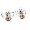 Acxico 1Pair Bee Earrings Enamel Stud Earrings with Shimmering Bumble Bee view 1