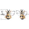 Acxico 1Pair Bee Earrings Enamel Stud Earrings with Shimmering Bumble Bee view 2