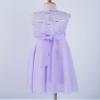 Loloda Kids Girls Sequined Rhinestone Chiffon Bridesmaid Dress Wedding Party Pageant Formal Prom Ball Gown Lavender 6 Years view 4