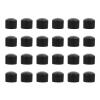 LIOOBO 24Pcs Foosball End Cap Black Foosball Table Rod Universal End Caps Replacement for Table Soccer Game Accessories view 1