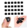 LIOOBO 24Pcs Foosball End Cap Black Foosball Table Rod Universal End Caps Replacement for Table Soccer Game Accessories view 3