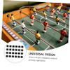 LIOOBO 24Pcs Foosball End Cap Black Foosball Table Rod Universal End Caps Replacement for Table Soccer Game Accessories view 4